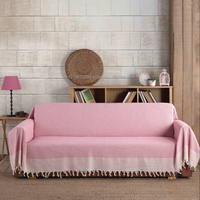 Housses de canapé deux places classiques 100 % coton teint uni, protection anti-déchirures, fabriquées en Turquie, haute qualité, en stock, lavables, différentes tailles
