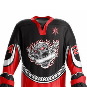 Nouveau Style impression personnalisée Sublimation Hockey sur glace maillot ensemble complet personnalisé imprimé Hockey sur glace uniforme 100% Polyester séchage rapide - Product Image 4