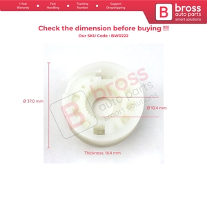 BWR222 Window Regulator Repair <b>Cable</b> Roll <b>Gear</b> Reel Wheel Pulley Front OR Rear Left Doors for 3AA837755-3AA839755 - Product Image 5