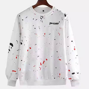 Sudaderas de moda para hombre, suéter de moda informal mezclado de algodón ligero sólido con tela suave para Otoño Invierno - Product Image 1