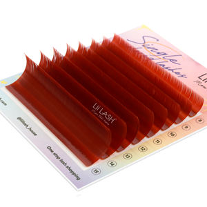 Russian color lash vendors party volume lashes extensions premium easy <b>fan</b> colorful lash extensions wholesale vendor - Product Image 5