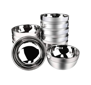 Atractiva ensaladera de acero inoxidable con acabado múltiple Premium para una mesa de comedor moderna - Product Image 6