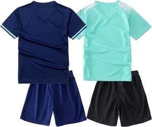 Paquete de 2 camisetas de fútbol, uniforme de equipo deportivo, camisa de punto y pantalones cortos - Product Image 1