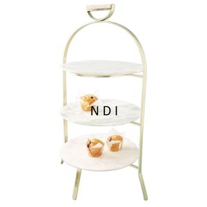 Support de table écologique pour serveur de gâteaux aux fruits, de desserts et de tasses support en métal fait à la main - Product Image 4