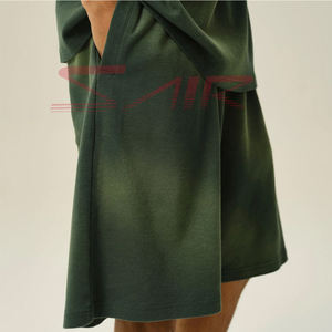 กางเกงขาสั้นผ้าฟลีซแบบเชือกผูกสำหรับผู้ชายกางเกงขาสั้นผ้าแคนวาสแบบถักมีเชือกผูกสำหรับออกกำลังกายลดแสงแดดโลโก้ออกแบบได้ตามต้องการ - Product Image 6