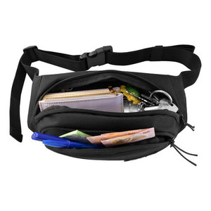 Marsupio Sportivo Promozionale Unisex con Coulisse, 2 Scomparti e Tracolla Nera Regolabile - Product Image 5