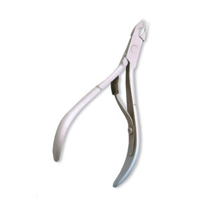 Pince à cuticules à ressort unique professionnelle en acier inoxydable avec poignée en papier personnalisé Logo et emballage - Product Image 1