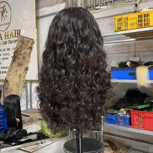 Tendance 202 perruque pour les femmes noires cheveux perruques de cheveux humains donneur unique cheveux humains dentelle frontale bouclés rebondissant - Product Image 6