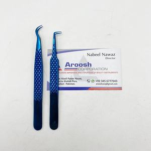 แหนบขนตาจับยึดด้วยพลาสม่าสีฟ้า90องศาสำหรับมืออาชีพ - Product Image 2