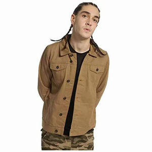 Vestes en jean en peau de mouton enduite de qualité supérieure avec logo personnalisé, imperméables, respirantes, fermeture éclair, style streetwear pour adultes - Product Image 1