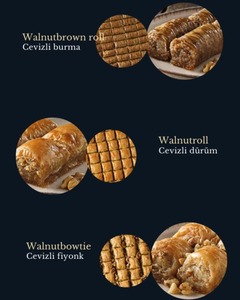 Premium Turkish Walnut Baklava Assortment Handmade Traditional Halal Certified Frozen Storage Bulk Pack Sweet <b>Dessert</b> - Product Image 3