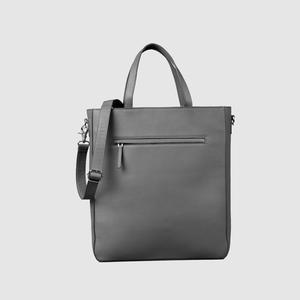 Hot Selling Gentle Style Poet <b>Grey</b> Leather <b>Tote</b> <b>Bag</b> Women Leather <b>Bags</b> Hand <b>Bags</b> Ladies Design for Sale - Product Image 1