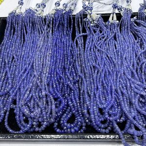 Perles de coupe en tanzanite bleue naturelle Carat Blue Color Tanzanite Cabs Shape Blue Tanzanite beads Loose G - Product Image 1