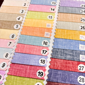 Camisa lisa de estilo de exportación internacional teñida con hilo tejido de algodón polivinílico King de lino de 58 pulgadas para niños y niñas, disfraces de ropa deportiva - Product Image 1