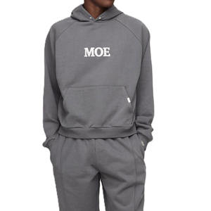 Sweat à capuche en molleton de coton épais pour homme, 420 GSM, coupe décontractée, avec broderie sur la poitrine, marque privée OEM, streetwear - Product Image 1