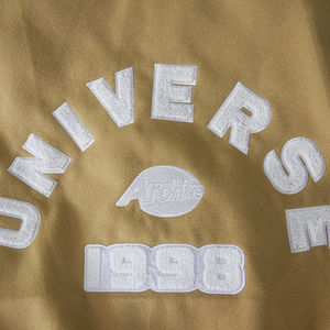 Personalizado 2026 nueva llegada personalizable lona Formal Varsity chaqueta Premium clásico cremallera Vintage College béisbol frontal para hombres - Product Image 2