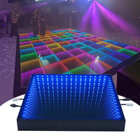 Piste de danse LED fiable avec panneaux miroir et effet 3D, éclairage de scène, fournitures pour mariages, événements et spectacles
