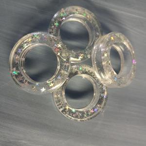 Petit rond de serviette en bois design moderne porte-rond de serviette de fête de mariage décoration de table porte-serviette design fait main - Product Image 4