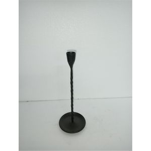 Candelabro Decorativo de Hierro Fundido Negro al por Mayor | Porta Candelabros Cónico de Metal con Mango, Hierro Forjado a Mano, Accesorios de Decoración para el Hogar - Product Image 3