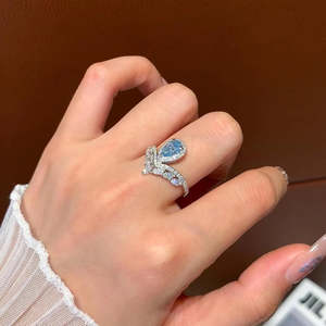 IGI Certified 2.30tcw Lab Grown Fancy Pear Diamond <b>Engagement</b> <b>Ring</b> <b>Unique</b> Design Halo VVS-VS Clarity - Product Image 5