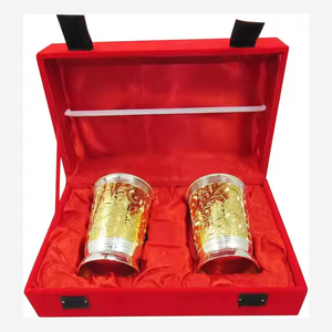 Gafas de latón superior, venta al por mayor india, accesorios de cocina martillados de latón macizo, logotipo personalizado más vendido en venta al por mayor - Product Image 3