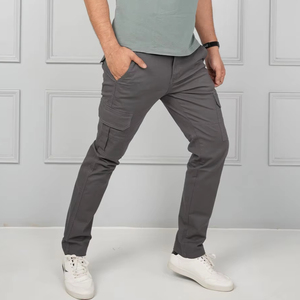Customizable Men's Business Casual Track <b>Cargo</b> <b>Pants</b> Hip Hop Streetwear Style <b>Work</b> Trousers Multi-Pockets Canvas Quick Dry - Product Image 1