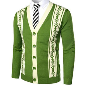 Cardigan en tricot acrylique lavable en machine facile d'entretien avec résistance aux taches pour un usage quotidien pratique et des chandails de mode de voyage - Product Image 2