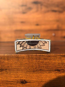 กิ๊บหนีบผมทำมือสไตล์ตะวันตกสำหรับผู้หญิงสินค้ามาใหม่กิ๊บหนีบผมหนังแท้ทำมือ - Product Image 3