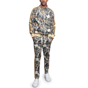 Ensemble de survêtement léger pour homme, respirant, deux pièces, survêtement de performance sportive, survêtement à fermeture éclair intégrale, survêtement extensible pour la course à pied - Product Image 1