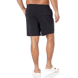 Short d'entraînement décontracté pour homme avec logo Short de gym tricoté en spandex Short de course teint en plaine pour homme été avec motif de poches - Product Image 6