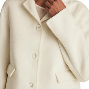 Chaqueta Universitaria Cuadrada y Elegante para Mujer, Chaqueta de Lana Personalizada al por Mayor, Ropa de Abrigo Cálida para Todas las Temporadas, Informal, con Opciones de OEM y ODM y Forro de Lana - Product Image 3