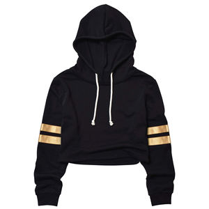 Up Short Hoodies para mujer Cropped Hoodie Set Cropped Pullover Hoodie Fabricante Ecológico - Product Image 1