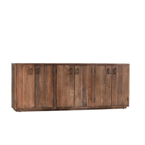 Solid <b>Reclaimed</b> <b>Wood</b> 6-Door Eco-Friendly Buffet Kitchen Cabinets with Antique and Natural Finish - Product Image 1