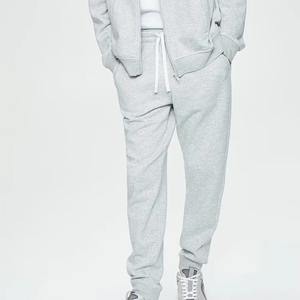 Ensemble de survêtement unisexe à taille élastique, doux et durable, deux pièces pour le sport quotidien, printemps, 100% coton - Product Image 6