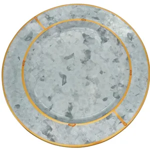 Vaisselle OEM Assiette de présentation en aluminium moulé pour mariage et fêtes Centre de table Plats et assiettes Accessoires de vaisselle de table - Product Image 6