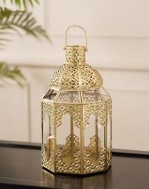 Linterna marroquí de Metal de latón indio, linterna marroquí decorativa de boda india, linterna marroquí hecha a mano con estilo clásico - Product Image 3