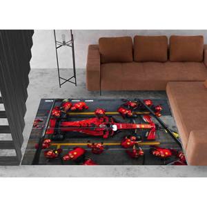 Tapis en chenille Formula 1 Pit Stop : Décoration personnalisée pour chambre de garçon, avec tapis moelleux - Product Image 5