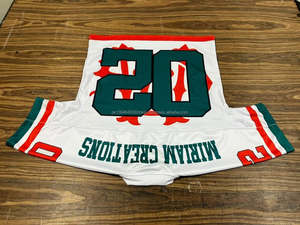 Camiseta de fútbol americano retro de malla de poliéster de alta calidad personalizada OEM camiseta cuadrada de gran tamaño transpirable corta recortada - Product Image 6