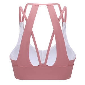 Soutien-gorge de sport pour femme avec maintien moyen, dos croisé, rembourrage, bretelles amovibles, respirant, soutien-gorge de yoga - Product Image 3