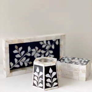 Juego de incienso con incrustaciones de fregona Buner con bandeja Eid Mubarak soporte de incienso quemador de incienso con incrustaciones de madreperla quemador Mubkhar - Product Image 4