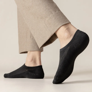 Calcetines de uso diario para hombre, elegantes, ecológicos, de secado rápido, servicio OEM, venta al por mayor, tejido personalizado, No Show - Product Image 3