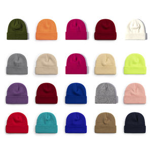 Gorro de acrílico bordado con logotipo personalizado, gorro de punto deportivo para hombre - Product Image 1