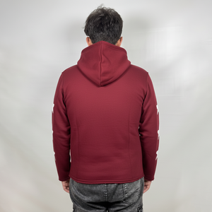 Nouveaux sweats à capuche brodés de style streetwear d'hiver de marque pour hommes, conception personnalisée OEM, couleur unie, coupe classique, sweats à capuche basiques - Product Image 4