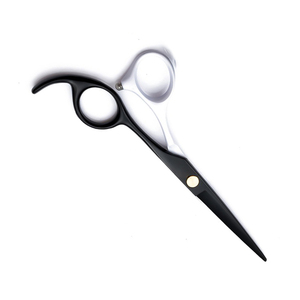 Tijeras de Peluquería Profesionales de Color Blanco y Negro con Reposadíces Fijo, Acero Inoxidable de la Mejor Calidad - Product Image 3