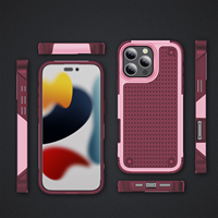 Étui de téléphone portable robuste en TPU PC léger, anti-chute, résistant aux chocs pour 14 Pro Max 15 16 Plus Oppo Échantillon gratuit