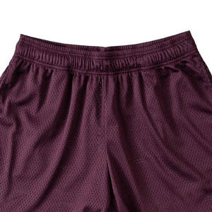 Pantalones cortos de baloncesto de poliéster de una sola capa de estilo callejero personalizado de secado rápido y malla de color sólido diseño liso con impresión Dtg - Product Image 2