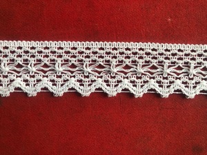 Cinta decorativa estrecha de encaje de ganchillo floral de algodón beige de primera calidad para Sari lehenga Kurti vestido artesanía al por mayor - Product Image 6