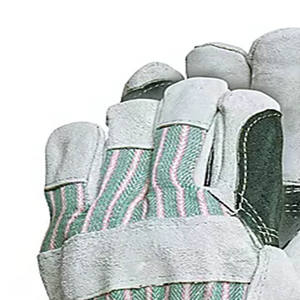 Double Layer Palm Work <b>Gloves</b> for Heavy Equipment Handling Leather <b>Rigger</b> <b>Gloves</b> Reinforced Palm Heavy Duty <b>Gloves</b> - Product Image 4
