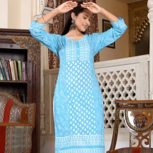 Collections de robes en coton à fleurs de style indien et pakistanais pour femmes, prix de gros, tenues de mariage, salwar kameez, kurtis - Product Image 1
