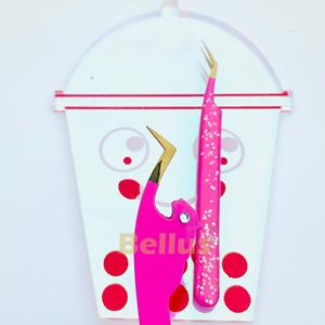 Pince à épiler Volume de luxe avec emballage personnalisé pince à épiler Extension de cils en acier or rose outil d'applicateur de beauté - Product Image 6